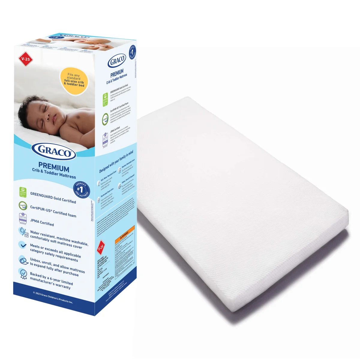 Graco Premium Foam Crib & Toddler Mattress – photo 2