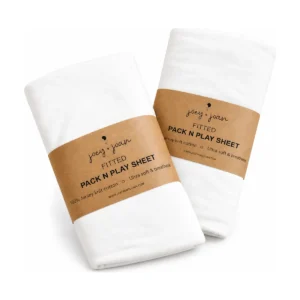 Joey + Joan Fitted Pack ’n Play Sheets (2 pack)