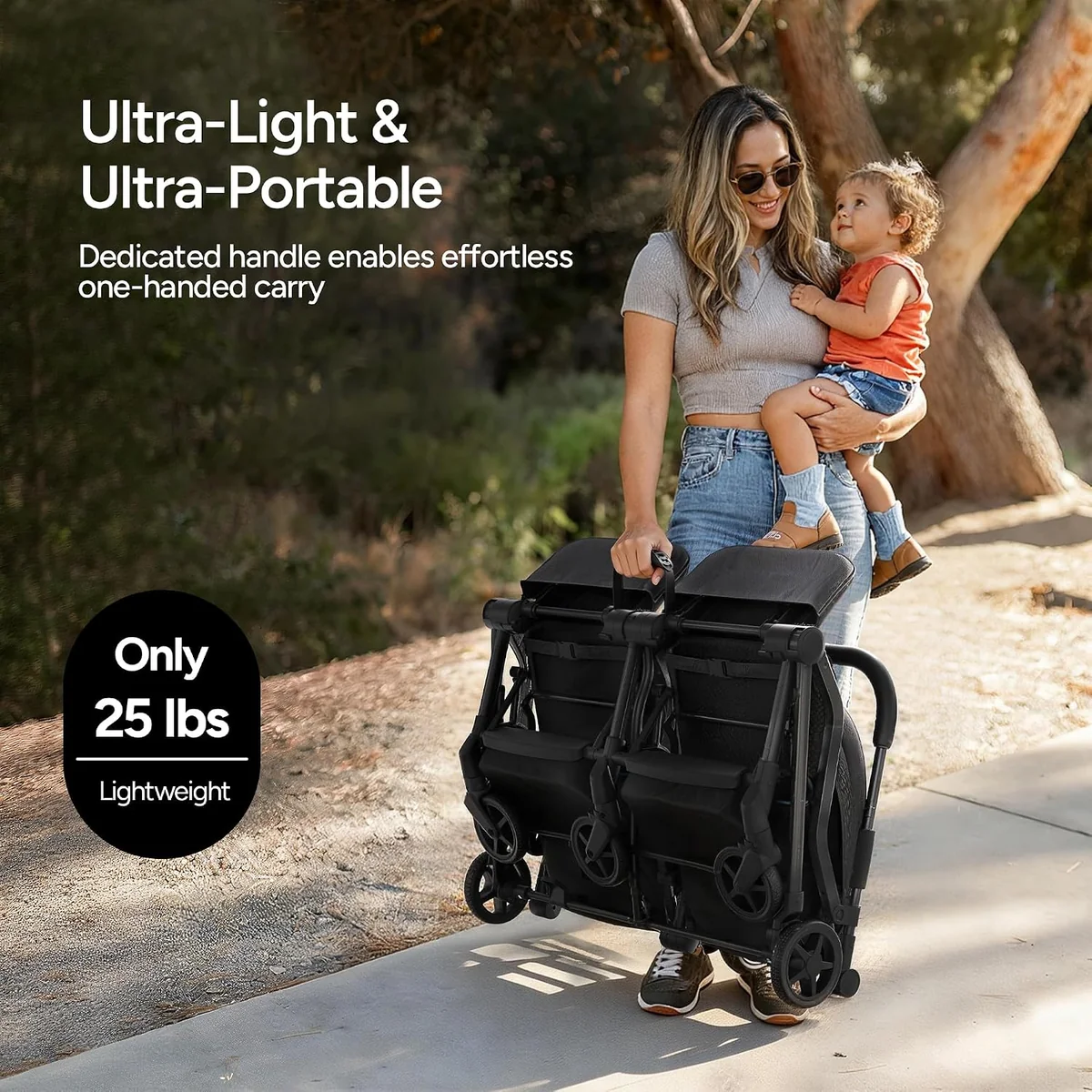 Mompush Lithe X2 Double Stroller (Side by Side) – photo 6